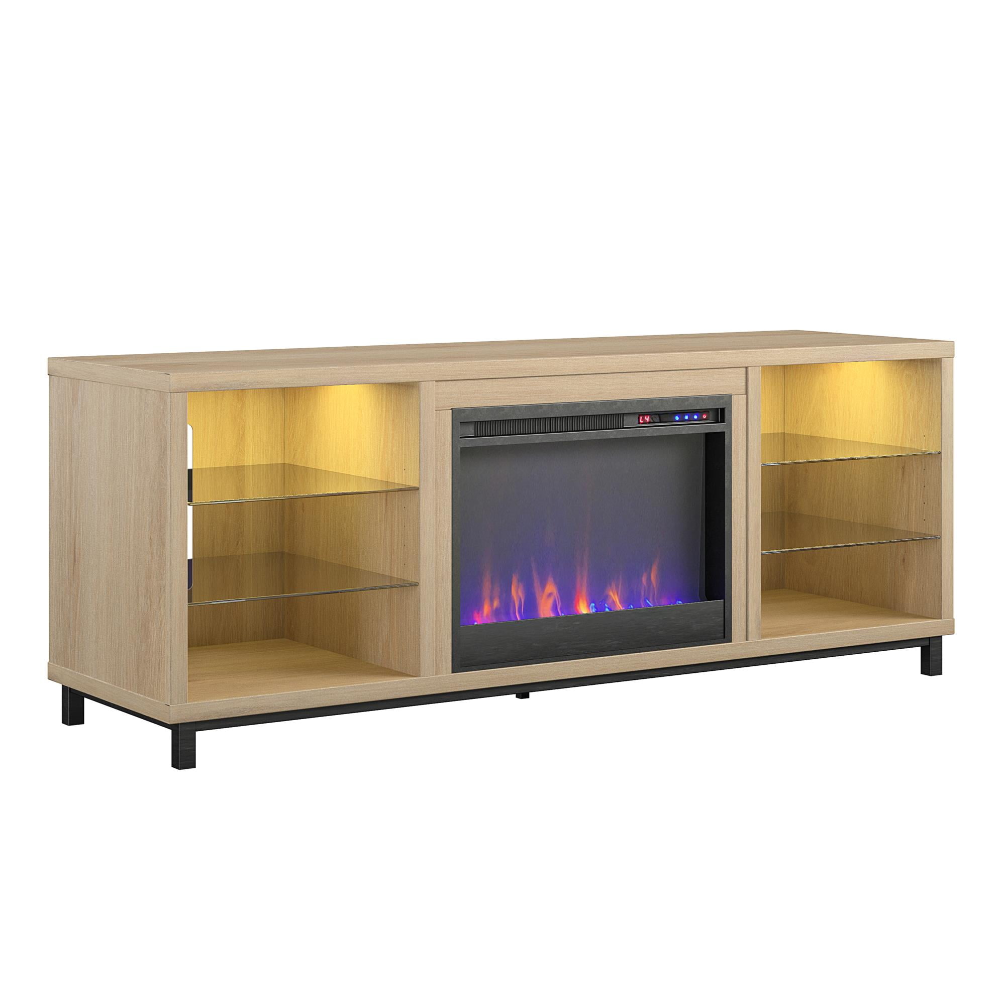Blonde wood tv sale stand