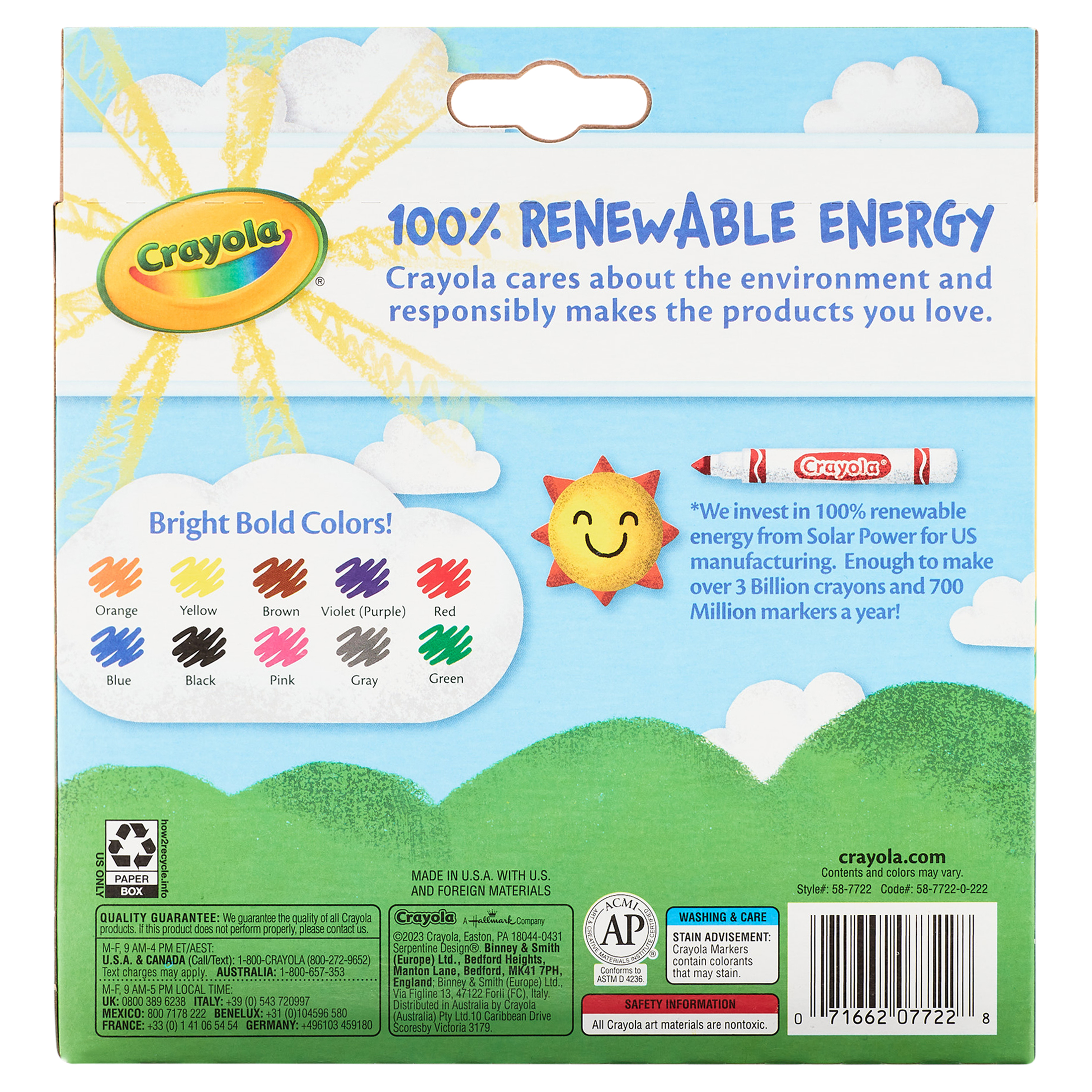 Crayola Broad Line Markers, 10 Ct, School Supplies for Kids, Teacher Supplies, Beginner Child - image 8 of 9