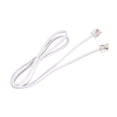 thumbnail image 4 of Uxcell Phone Extension Cord Telephone Cable Phone Line Cord RJ11 6P4C Plugs, Male to Male for Phone and Fax 2pcs White 3.28 ft, 4 of 5