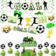thumbnail image 1 of Decoración temática de la Copa Mundial de 2022, suministros para fiesta de fútbol, ​​portería, bandera, adorno en espiral, inserto para pastel de fútbol, 1 of 5