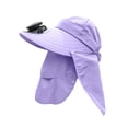 thumbnail image 4 of GPOECD Style Solar Powered Digital Display Fan Sun Hats for Adults Wide Brim Full Coverage Outdoor Summer Sun Protection PP1,One Size, 4 of 4