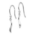 thumbnail image 2 of Auriga Fine Jewelry 925 Sterling Silver Swirl Diamond Shepherd Hook Dangle Earrings for Women, 2 of 6