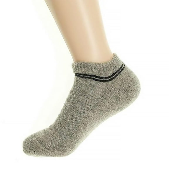 Women's Woolen Ankle Socks in Size 23-25 / 8-9 (color: gray)