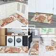 thumbnail image 5 of Pioneer Flower Floral Print Pattern Kitchen Rugs Sets Of 2,Anti Fatigue Kitchen Mat Rugs Non Slip Washable,Decorative Kitchen Floor Mats for Kitchen,Sink,Laundry,17"x30"+17"x47", 5 of 7