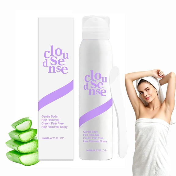 RAGUPEL Hair Removal Spray - 140Ml Gentle Body Hair Removal Mousse for Sensitive Skin,Smooth Skin Depilatory Foam for Women and Men\U200B Everyday Full-Body Hair Remover (1Pcs)