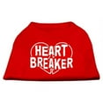 thumbnail image 1 of Heart Breaker Screen Print Shirt Red  Xs (8), 1 of 2