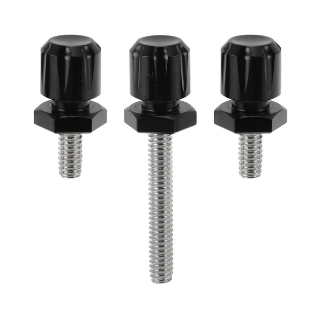 Pernerías únicas para parabrisas de Harley Davidson Touring Street Glide/ Street Glide Specials 2014-2024 1 perno largo 2 pernos cortos aleación de aluminio negro