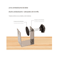 thumbnail image 4 of 6pzs Clip En U Frontal Para Panel De Cajón Acero Inoxidable plata, 4 of 5