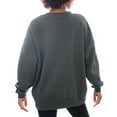 thumbnail image 2 of Women's Gameday Couture Charcoal Cleveland Browns Oversized Long Weekend Premium Fleece Drop Shoulder Pullover, 2 of 2