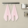 thumbnail image 6 of Unique Bargains 4 Pcs Cotton Soft Bathroom Hand Towel 14" x 30" Pink, 6 of 8
