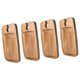 thumbnail image 1 of Plato de aperitivos de vino con soporte para copas, bandeja para aperitivos, adorno de madera, suministros para regalos 4 piezas, 1 of 7