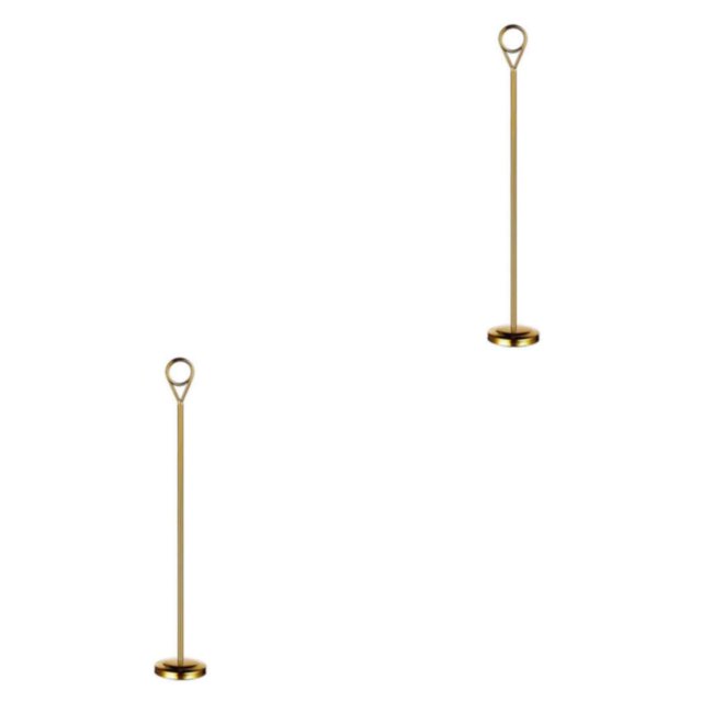 Redempat Stainless Table Number Holder Sign Holder Photo Stand for Hotel en Gold 30cm 2Set