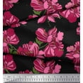 thumbnail image 3 of Soimoi Polyester Crepe Fabric Dot & Floral Artistic Printed Fabric 1 Yard 42 Inch Wide, 3 of 3