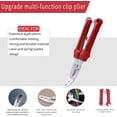 thumbnail image 3 of Trim Removal Tool Kit, 203 Pcs Fastener Remover Door Clip Remover, Car Panel/ Door/ Audio Removal Tool Set, Auto Clip Plier Stereo Removal Tool,Plastic Pry Tool Set with Storage Bag( Red), 3 of 8