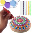 thumbnail image 2 of Kit d'Outils de Pointillage Mandala 35 Pcs, Pochoirs à Roche, Kit d'Outils de Pointillage pour Peinture, Coloriage, Dessin, Dessin, 2 of 8