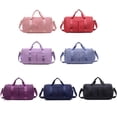 thumbnail image 3 of Bolsas de gimnasio de nailon impermeables para hombre y mujer, bolso de viaje para entrenamiento físico, esterilla de Yoga, bolsa deportiva con compartimiento para zapatos, 3 of 4