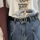 thumbnail image 2 of Cinturones de mujer para pantalones vaqueros, vestidos, pantalones, cinturón de cuero para mujer con hebilla de aleación, 2 of 6