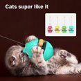 thumbnail image 3 of Veeki Leaky Food Ball Teasing Cat Toys, Not Inverted Turntable Pet Self-Help Toys, Make Cats Smart and Happy (Yellow)-0521, 3 of 5