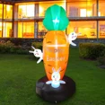 thumbnail image 5 of 6FT Inflatable Easter Carrot & Bunny Yard Decoration with LED Lights - Durable, Easy Setup Outdoor Celebration Decor for Garden, Lawn & Family Gatherings, 5 of 5
