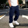 thumbnail image 5 of CONZONE Kids Boys Baggy Cargo Pants Wide Leg Casual Pants for Child Elastic Waist School Fall Winter Outdoor Jogger Pants with Pockets, 5 of 8
