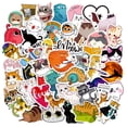 thumbnail image 1 of Paquete de pegatinas Cute Cat Anime, vinilo impermeable, 50 unidades, 1 of 3