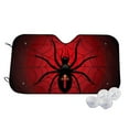 thumbnail image 2 of Picia Spider on the Web Curved Windshield Sunshade Accordion Folding Style Auto Shade for Car Truck SUV Van Blocks UV Ray Sun Visor Protector -Medium, 2 of 7