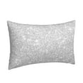 thumbnail image 2 of Bingfone Silver Glitter Standard Size Pillowcase, Long Staple Pure Cotton Envelope Closure Pillow Cover,14"X20", 2 of 9