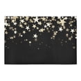 thumbnail image 2 of MKHERT Stars Black Doormat Rug Home Decor Floor Mat Bath Mat 23.6x15.7 inch, 2 of 3