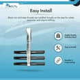 thumbnail image 5 of MARINE CITY 3-Step Telescoping Ladder  Stainless Steel, Flip-Up, Anti-Slip, 3-5/8 Deployed Length, 13-1/2 Width, for Marines, Boats, Ships, Yachts Pack of 1, 5 of 8