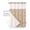 Orange, variant on No Hook Shower Curtain with Snap in Liner, Vintage Brown Floral Plants Pattern Hotel Shower Curtains for Bathroom, Washable Shower Curtain Liner Set with Mesh Top Window, 36"x72"
