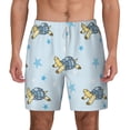 thumbnail image 2 of Goofa Cartoon Turtle Printed Men's Swim Trunks Board Shorts Quick Dry Mens Swimming Trunks with Compression Liner,Breathable Fit Hawaii Beach Shorts-Medium, 2 of 9
