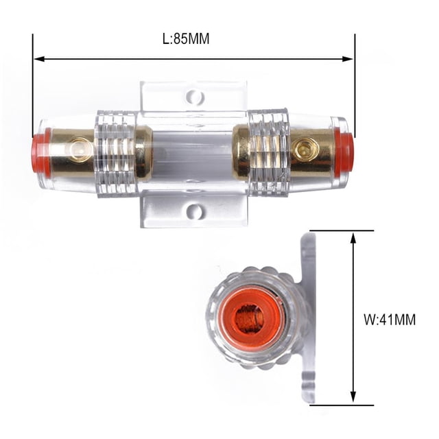 Fusibles Tipo Agu Con Juego De Portafusibles A Prueba De Agua Fusible Agu De 100 Amperios Para Disyuntor De Audio Estéreo De Automóvil En Línea Scienceny VI007049-00