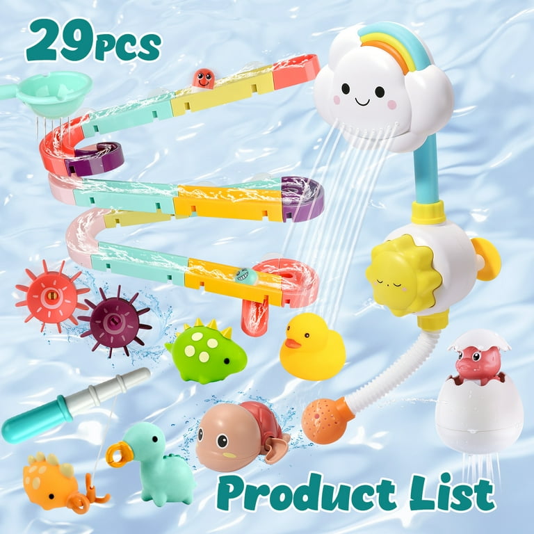 Bath Toy Bathtub Toy with Shower and Floating Toys, Fishing Game for  Toddles and Babies