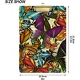 thumbnail image 3 of FMSHPON Colorful Butterfly Clipboard Hardboard Wood Nursing Clip Board and Pull for Standard A4 Letter 13x9 inches, 3 of 7