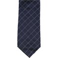 thumbnail image 1 of Alfani Mens Grid Self-tied Necktie, Blue, One Size, 1 of 1