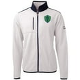 thumbnail image 2 of Men's-Cutter & Buck  Oatmeal Seattle Sounders FC Big & Tall Cascade Eco Sherpa Fleece Full-Zip Jacket, 2 of 3
