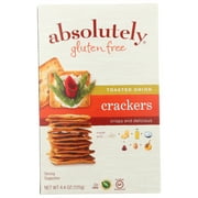 Absolutely Gluten Free Crackers Toasted Onion, 4.4 Oz