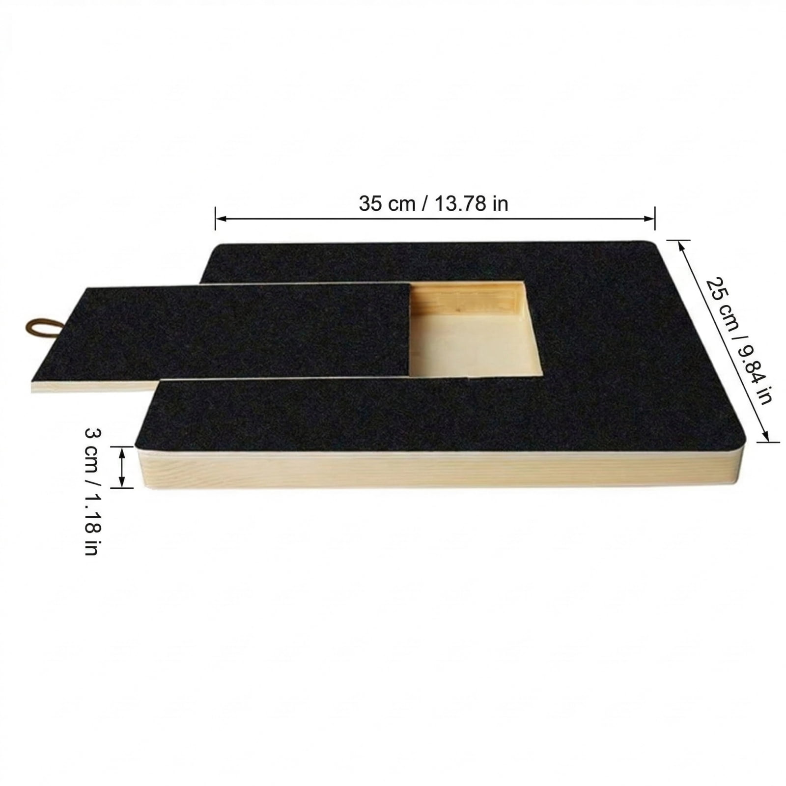 Dog Scratch Board with Treat Box | Calming Nail Trim Pad | Wood Stress Free Dog Nail Scratchs Pad, for Breeds Large and Small Dogs Cats Play Stimulation Boredom