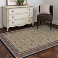 thumbnail image 3 of Area Rugs for Living Room Bedroom, Boho Floral 4'x6' Rug Washable Carpet Runner Indoor Outdoor, Vintage Flowers Abstract Art Ethic Tribe Non Slip Accent Floor Mats Rug for Kitchen, Office, 3 of 8