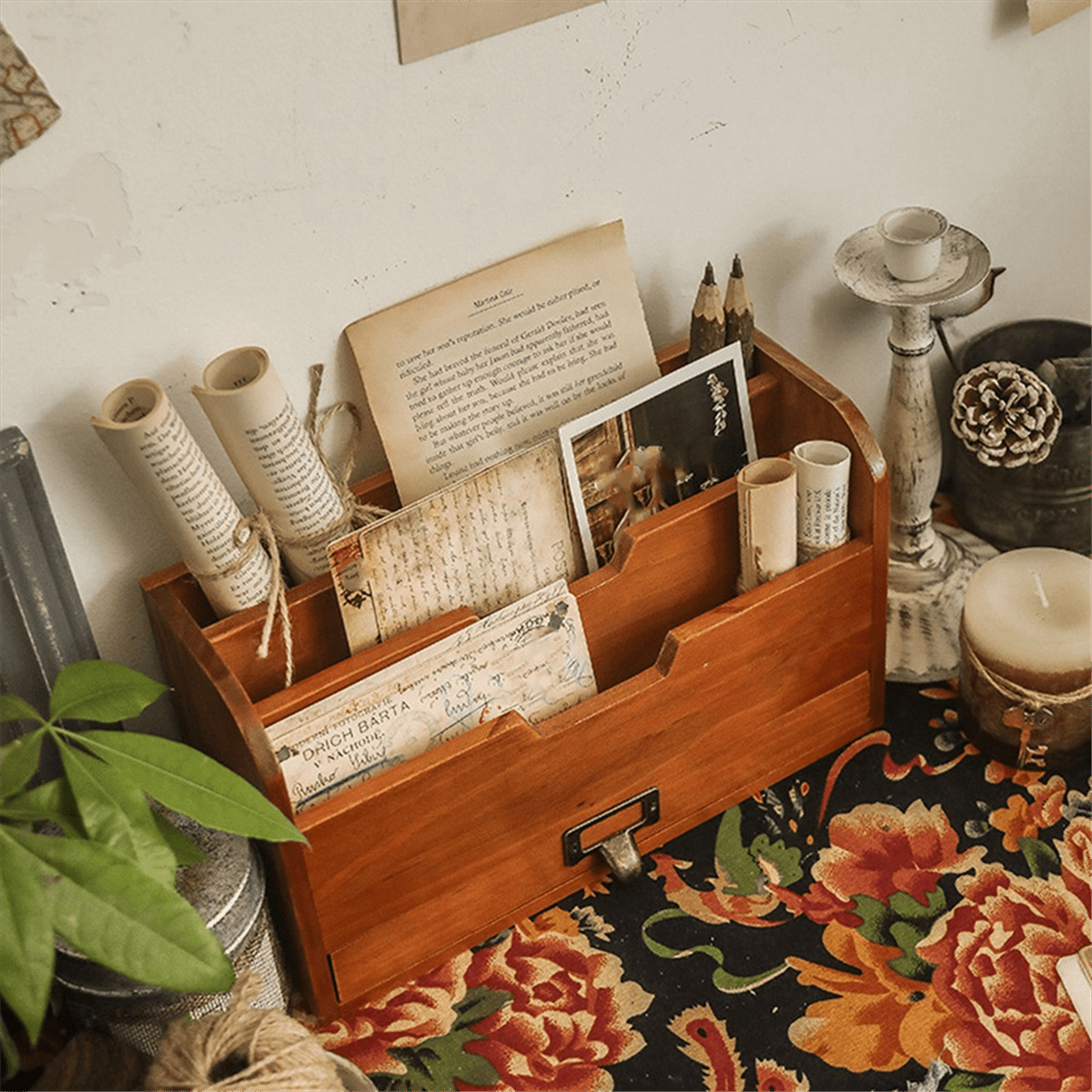 Office Desktop Storage Box Mask File Stationery Finishing Rack Japanese Card Information Picture Book A4 Paper Rack