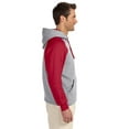 thumbnail image 4 of Jerzees Adult 8 oz. NuBlend Colorblock Raglan Pullover Hood - 96CR, 4 of 4