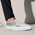 thumbnail image 6 of Unisex Adult Glitter Slip-On Shoes Fashion Low Top Sparkly Sneakers Casual Shiny Sequin Tennis Walking Shoes, 6 of 7