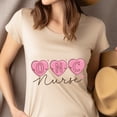 thumbnail image 4 of Oncology Nurse Graphic T-Shirt with Pink Heart Design, CarolinaBlue, Size M, 4 of 6