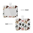 thumbnail image 2 of Susaid Hip Hop Dog Print ID Badge Holder with Double-Sided Windows Horizontal Hard Plastic Case Black Card Protector Pouch for Office School ID Credit Cards, 2 of 7