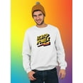 thumbnail image 2 of Lgbtq+ Power Golden Banner Sweatshirt Men -Smartprints Designs, Male 4X-Large, 2 of 4