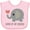 AD-Pink, variant on Inktastic Loved by My Abuela Grandchild Boys or Girls Baby Bib