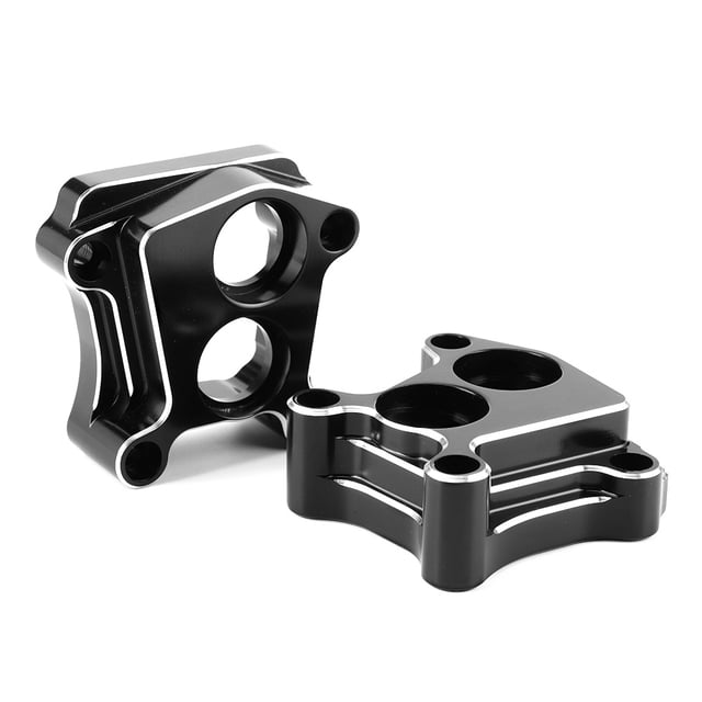 Cubierta De Bloque Elevador Juego De Cubierta De Bloque Elevador De Aluminio Negro Apto Para Twin Cam Touring 1999 - 2017 ANGGREK Motorcycle Accessory