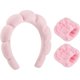 thumbnail image 1 of wonima11 Sponge Spa Headband for Washing Face, Pink Skincare Headbands Puffy Padded Keep Hair Dry Self Care Gifts for Women, 1 of 1