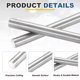 thumbnail image 3 of Uxcell 10 Pcs Varilla Redonda de Acero Inoxidable 304, Diámetro de 3/16", Longitud de 10" (250mm) Barras Sólidas de Metal, Varilla de Acero para Artesanías Modelos de Aviones Barcos Coches, 3 of 7
