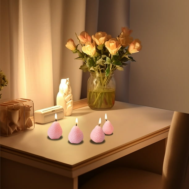 Dvkptbk Shell Candle Bougies Naturelles Conque Cire de Soja Bougie en Gel avec Huile Bougies Décoratives Bougies Thérapeutiques pour Femmes Décoration Maison